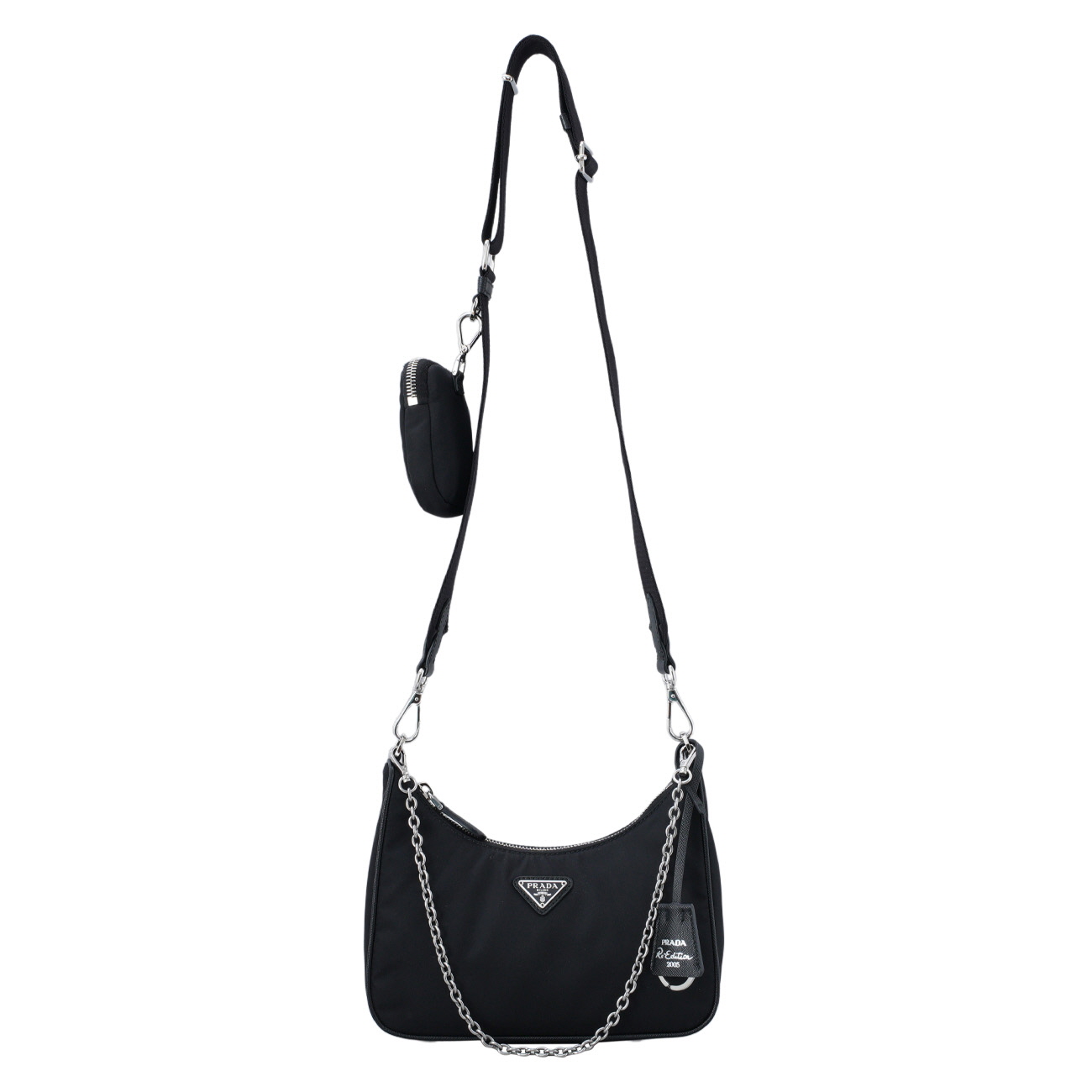 PRADA(USED)프라다 테수토 체인 호보백