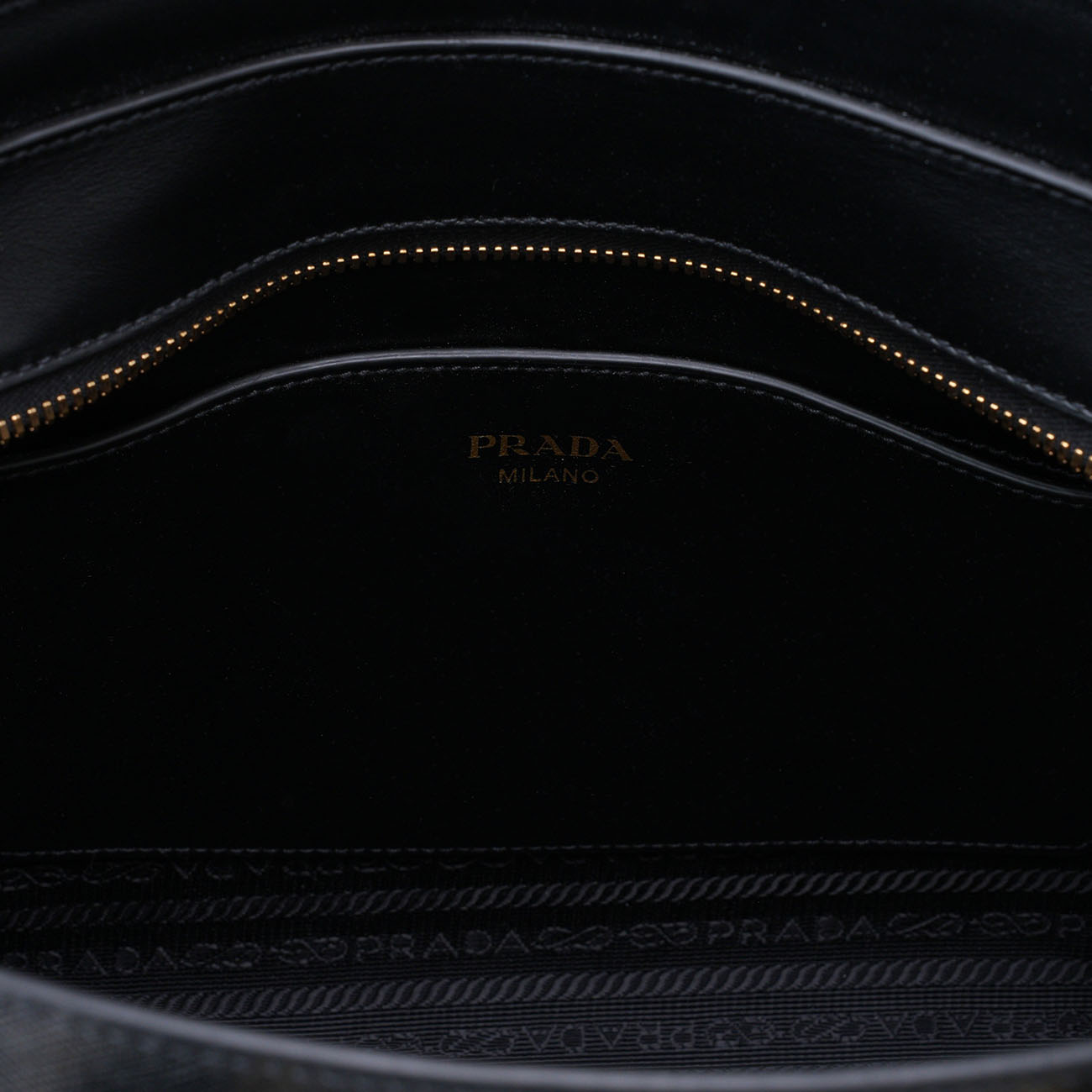 PRADA(USED)프라다 1BA113 사피아노 지퍼 투웨이백 블랙