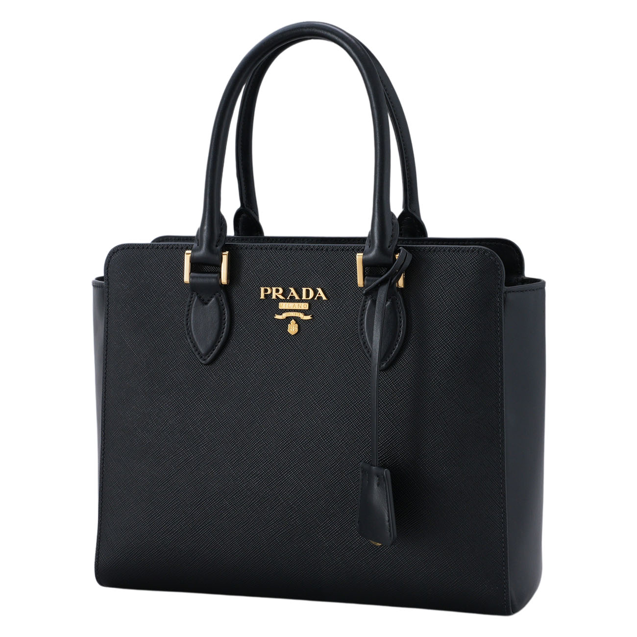PRADA(USED)프라다 1BA113 사피아노 지퍼 투웨이백 블랙