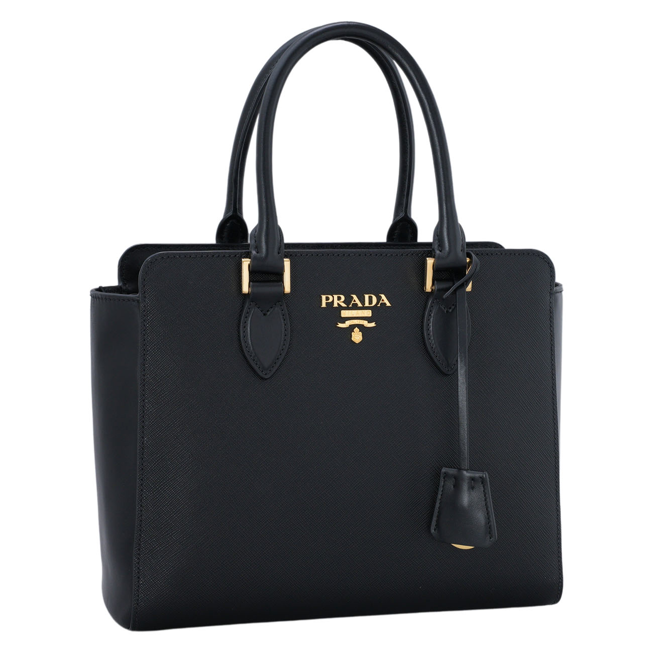 PRADA(USED)프라다 1BA113 사피아노 지퍼 투웨이백 블랙