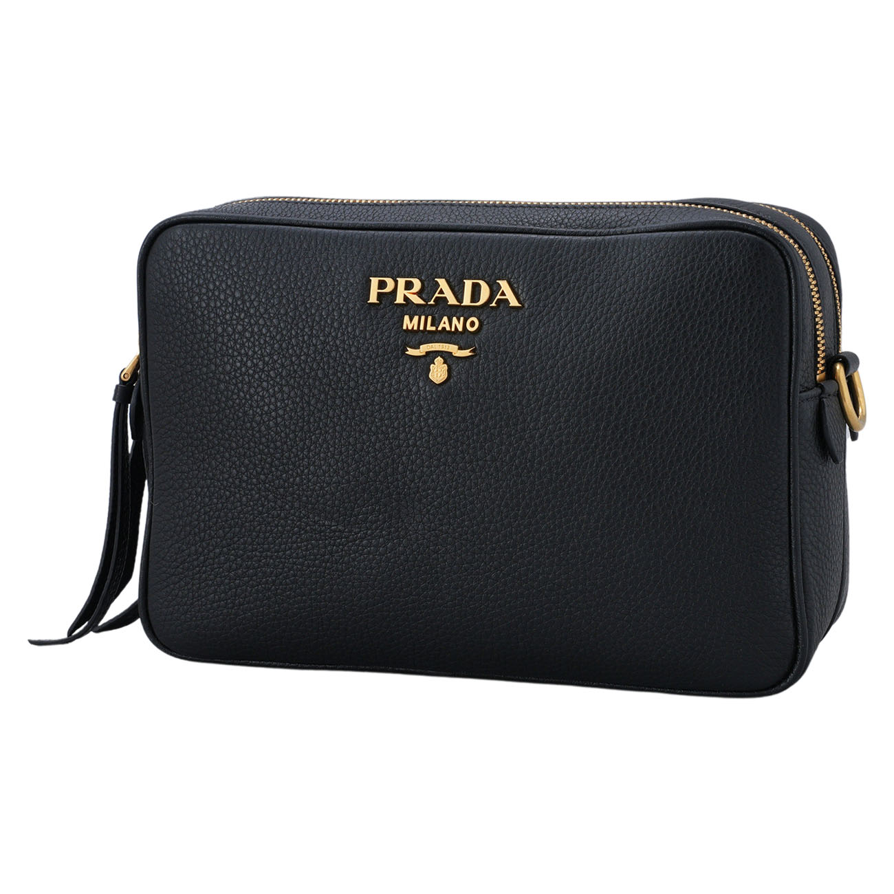 PRADA(USED)프라다 1BH079 비텔로 다이노 더블지퍼 크로스백