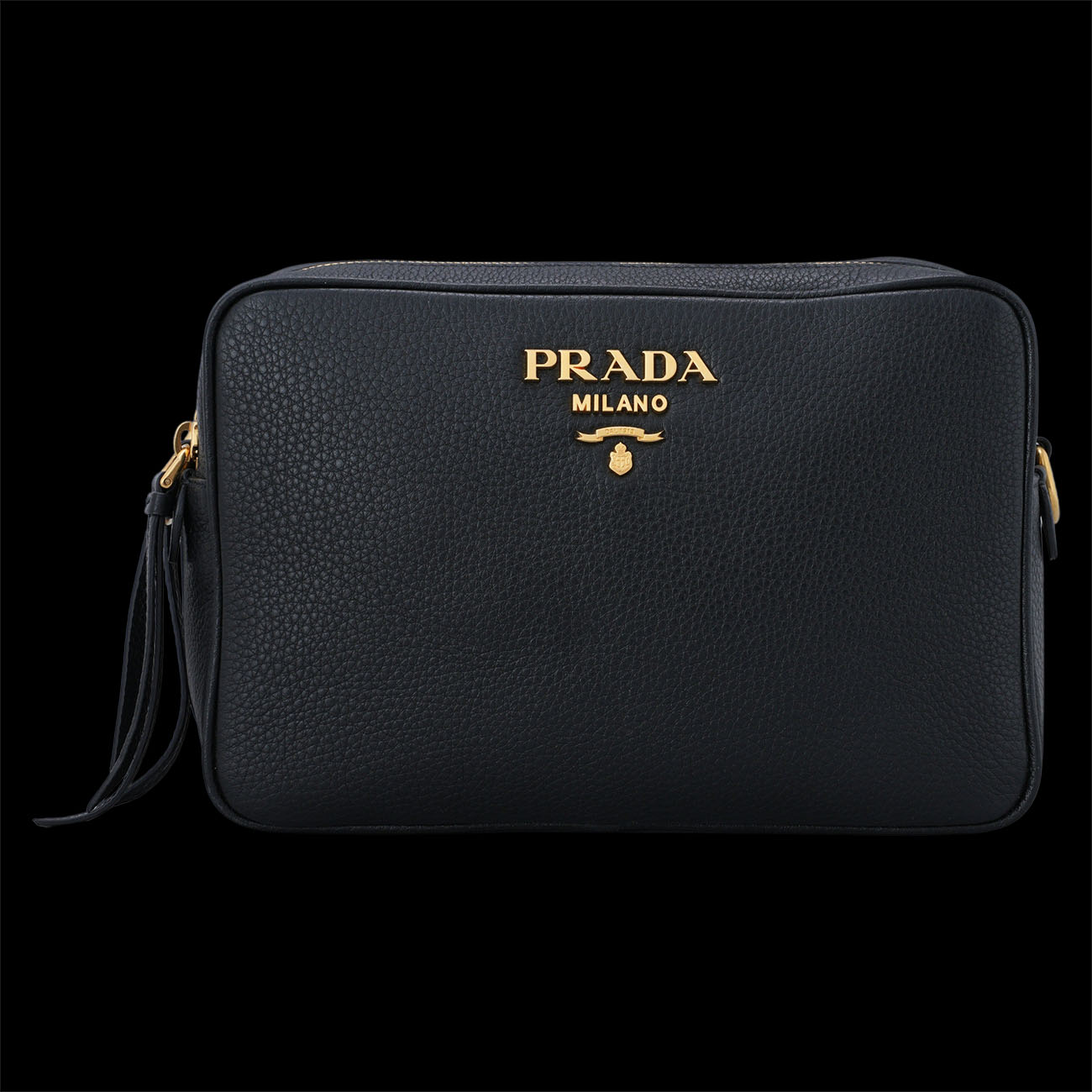 PRADA(USED)프라다 1BH079 비텔로 다이노 더블지퍼 크로스백