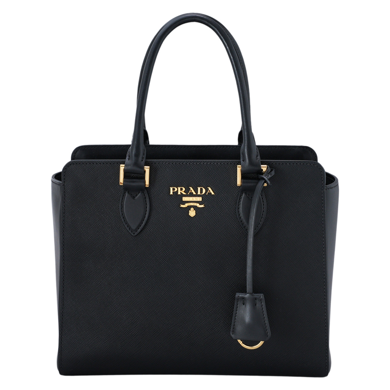 PRADA(USED)프라다 1BA113 사피아노 지퍼 투웨이백 블랙