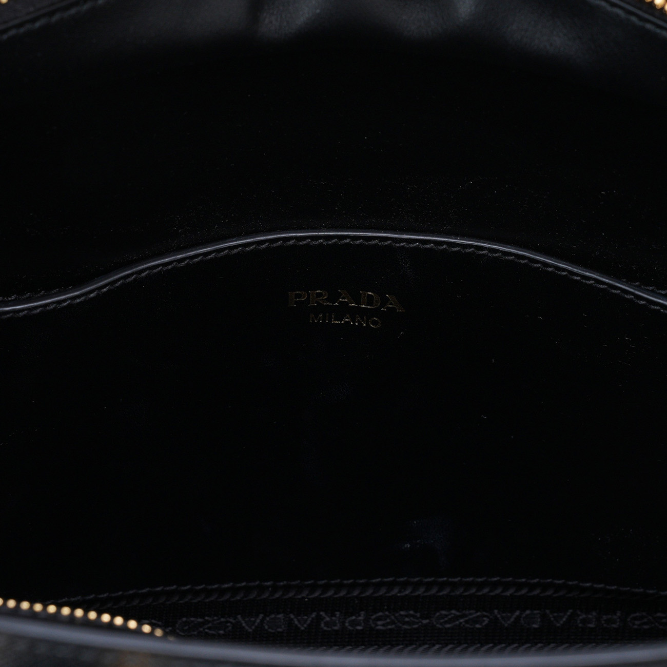 PRADA(USED)프라다 1BA113 사피아노 지퍼 투웨이백 블랙