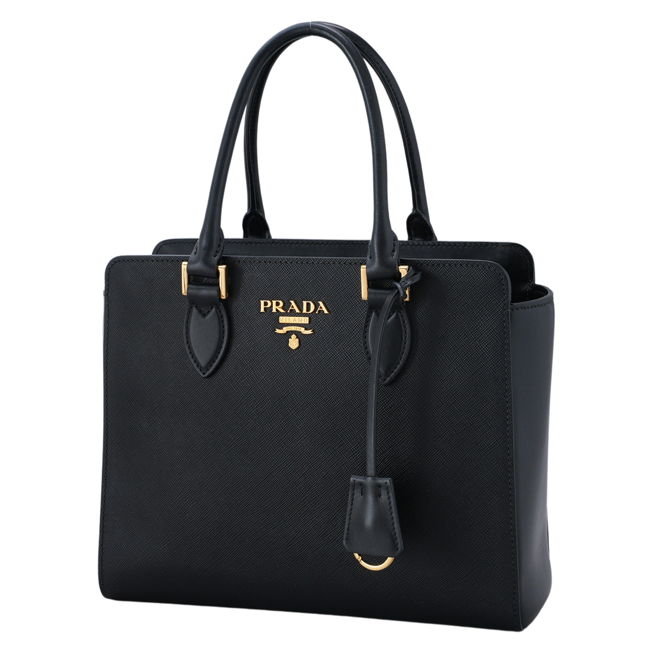 PRADA(USED)프라다 1BA113 사피아노 지퍼 투웨이백 블랙