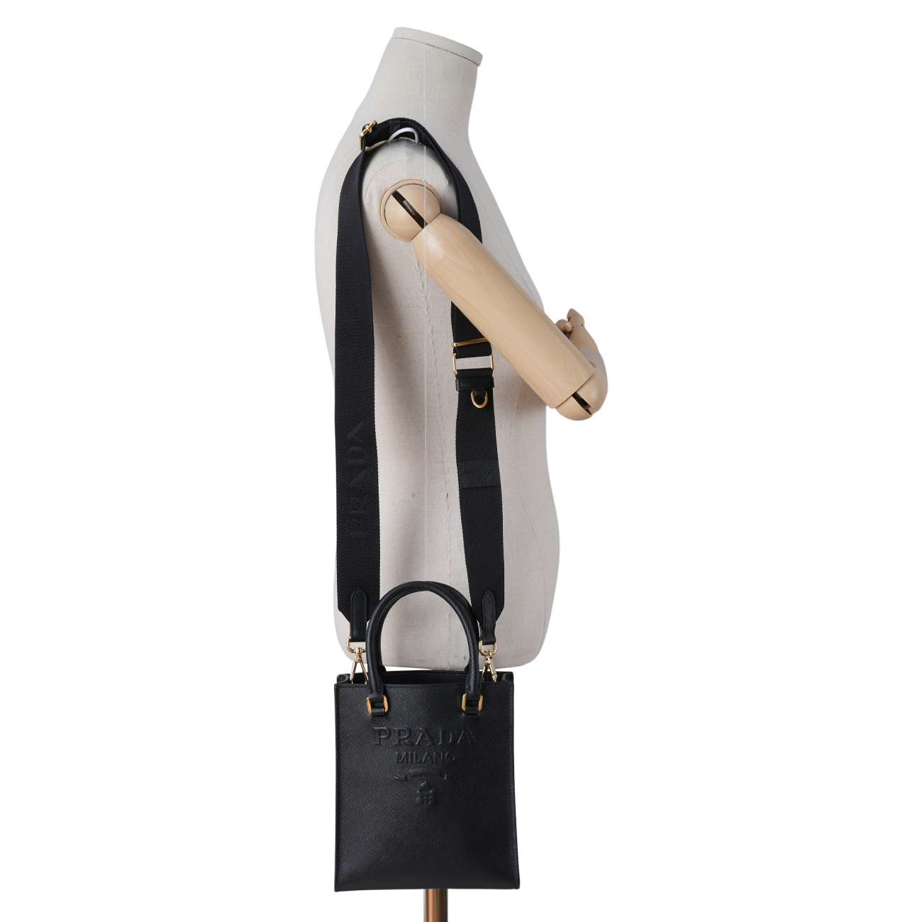 PRADA(USED)프라다 1BA333 로고 미니 토트백