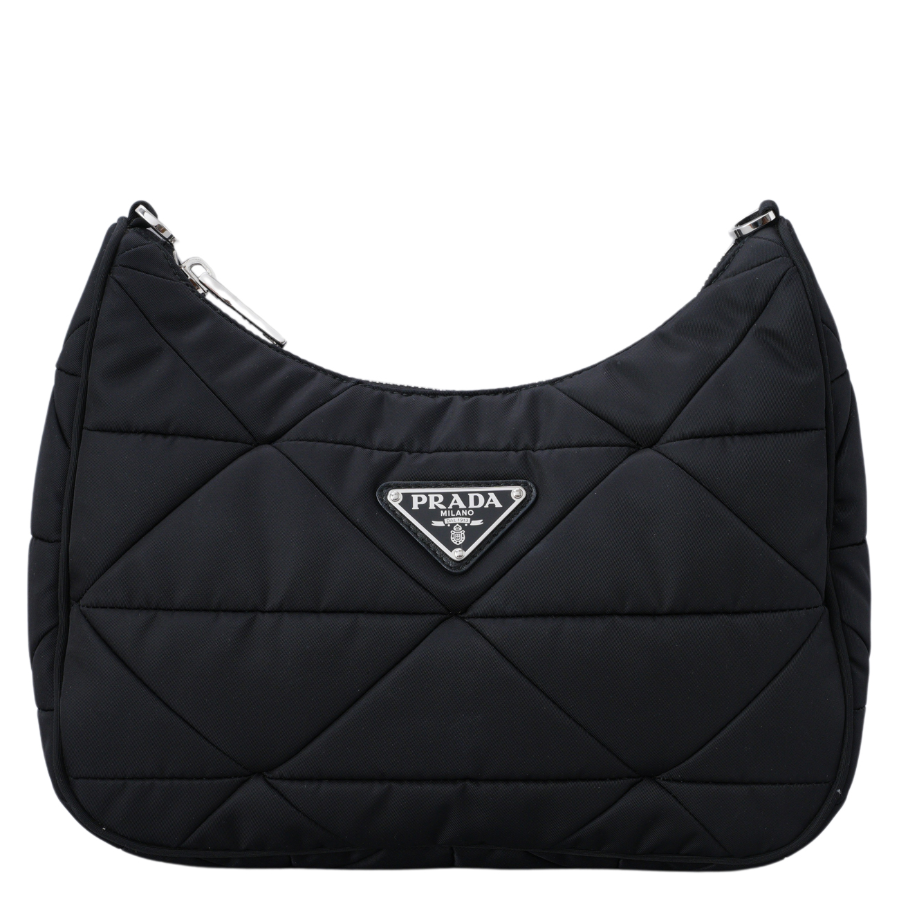 PRADA(USED)프라다 1BC151 리나일론 패딩 호보 백