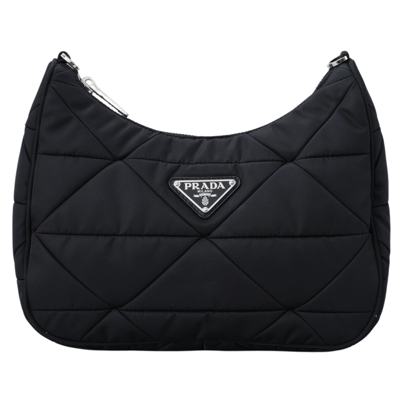 PRADA(USED)프라다 1BC151 리나일론 패딩 호보 백