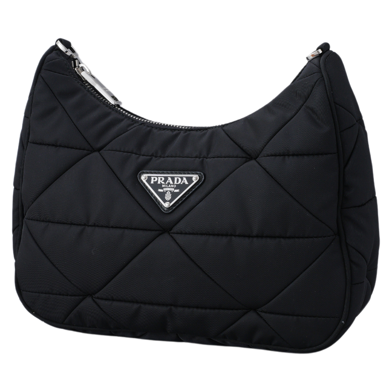 PRADA(USED)프라다 1BC151 리나일론 패딩 호보 백