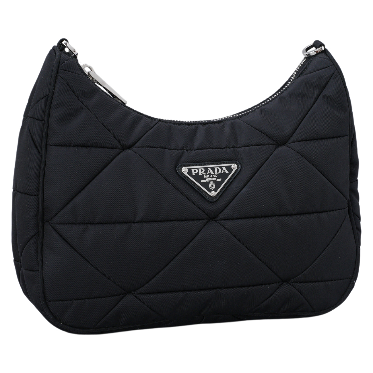 PRADA(USED)프라다 1BC151 리나일론 패딩 호보 백