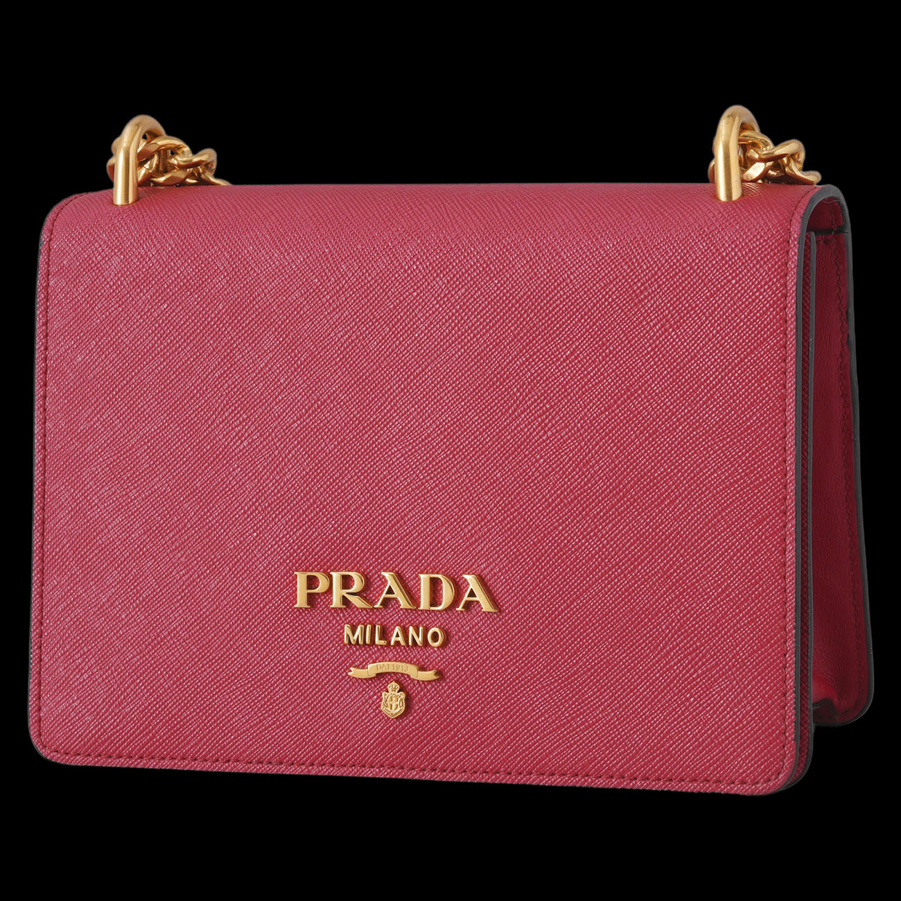 PRADA(USED)프라다 1BD133 사피아노 체인 플랩백
