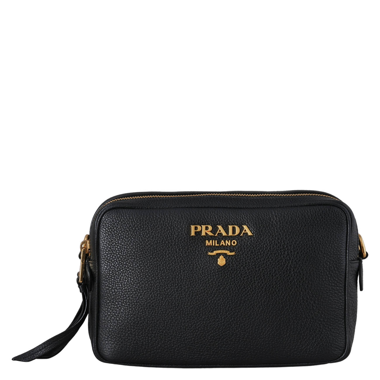 PRADA(USED)프라다 1BH082 레더 카메라백
