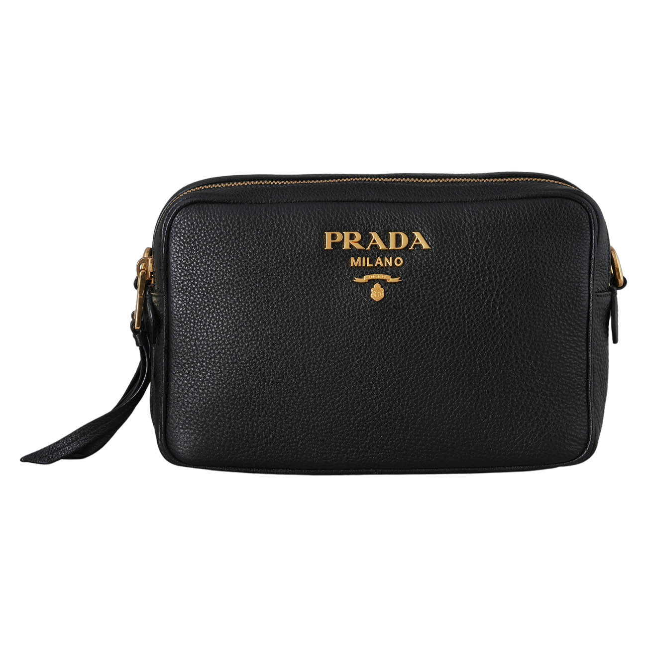 PRADA(USED)프라다 1BH082 레더 카메라백