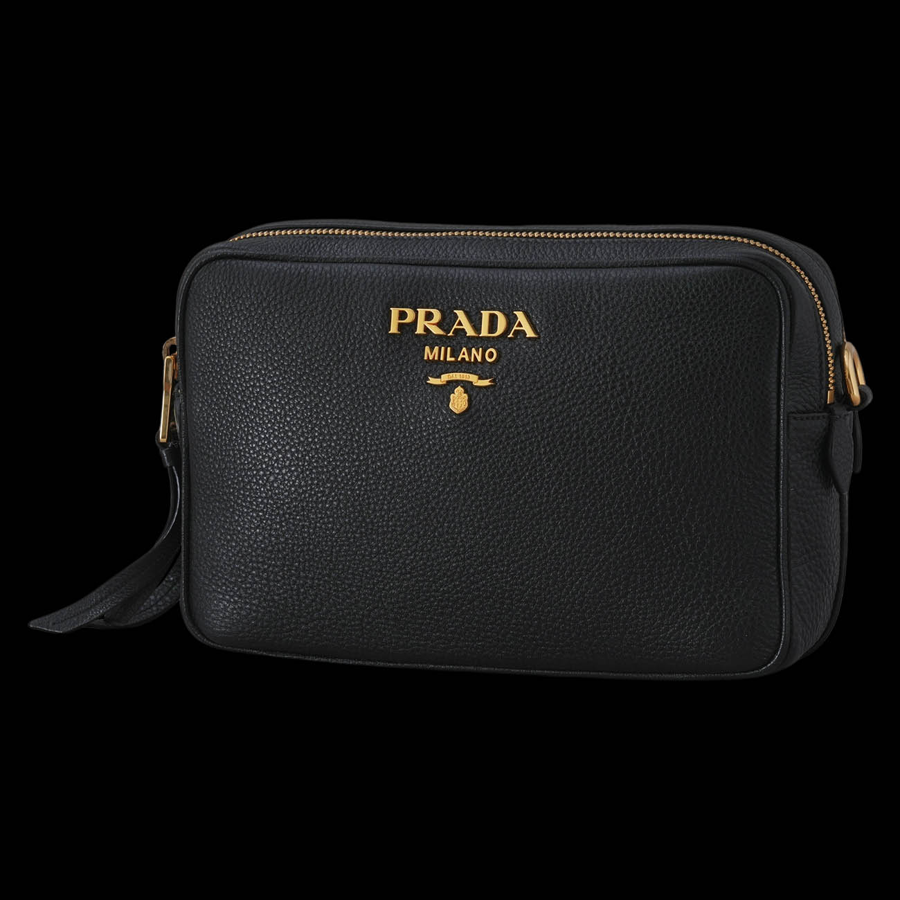PRADA(USED)프라다 1BH082 레더 카메라백