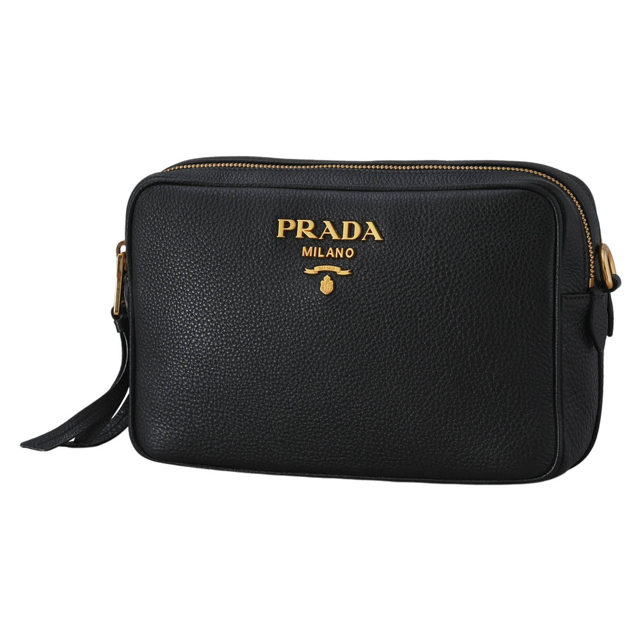 PRADA(USED)프라다 1BH082 레더 카메라백