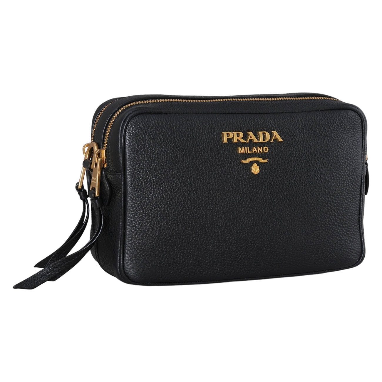PRADA(USED)프라다 1BH082 레더 카메라백