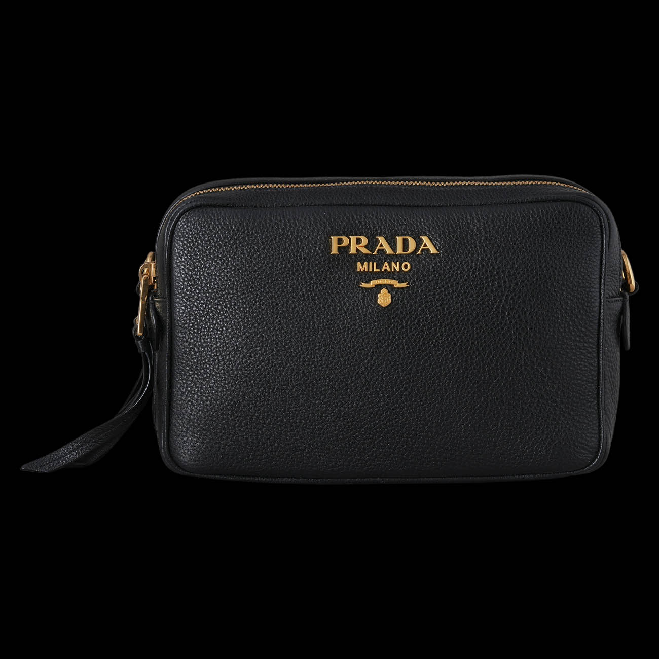 PRADA(USED)프라다 1BH082 레더 카메라백