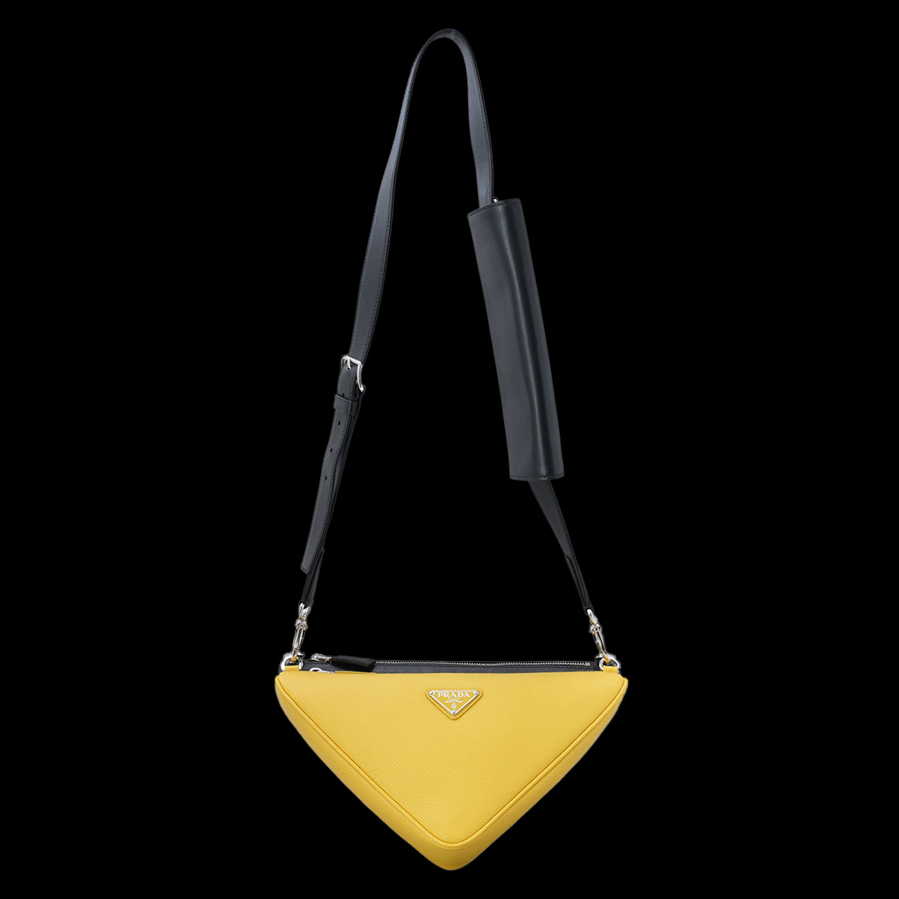 PRADA(USED)프라다 2VH157 트라이앵글 레더 크로스백