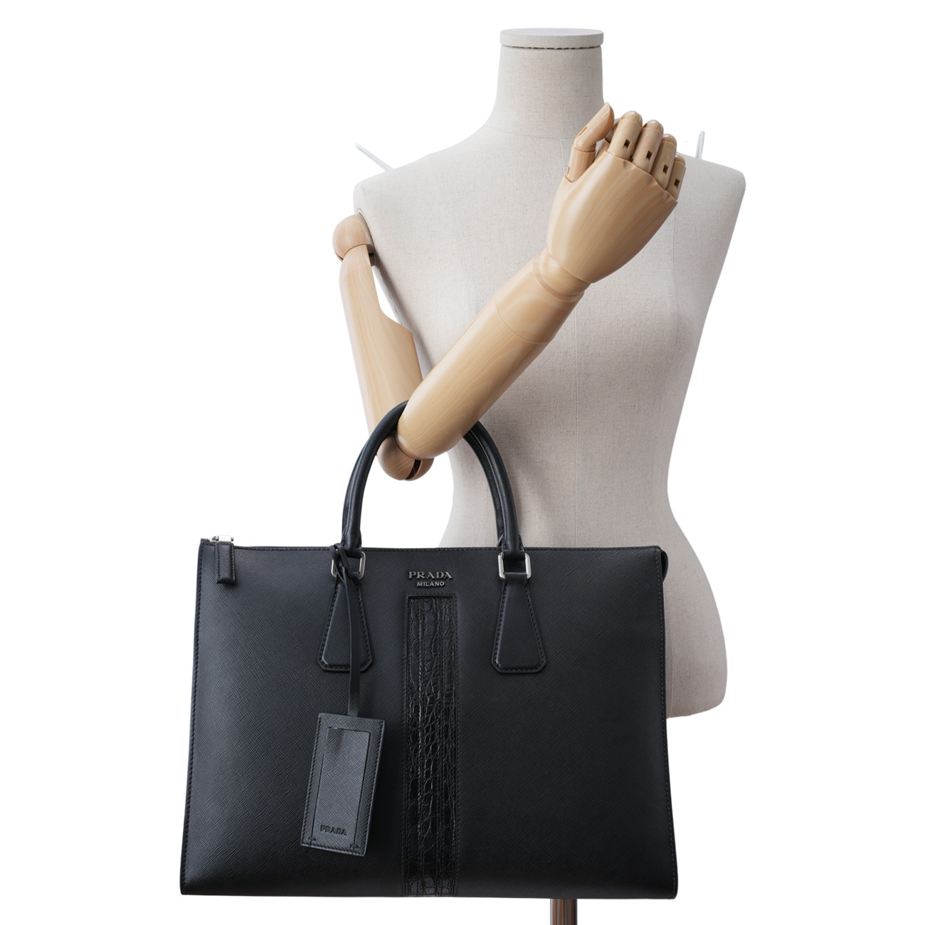 PRADA(USED프라다 사피아노 브리프케이스