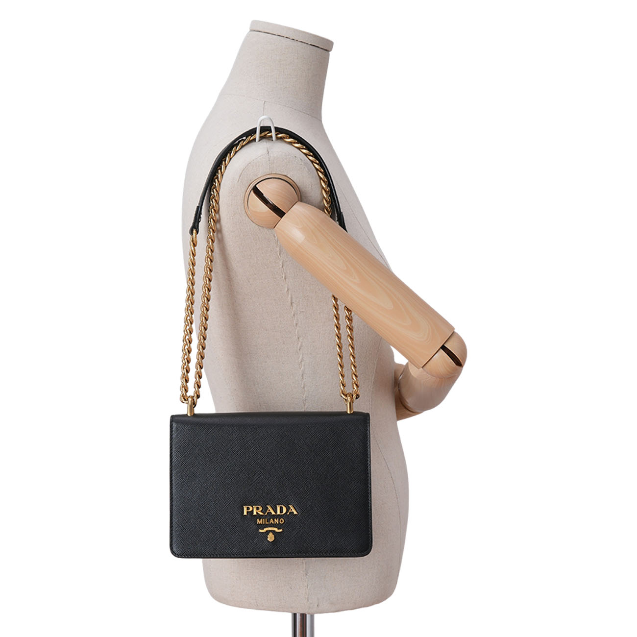 PRADA(USED)프라다 1BD133 사피아노 체인 플랩백