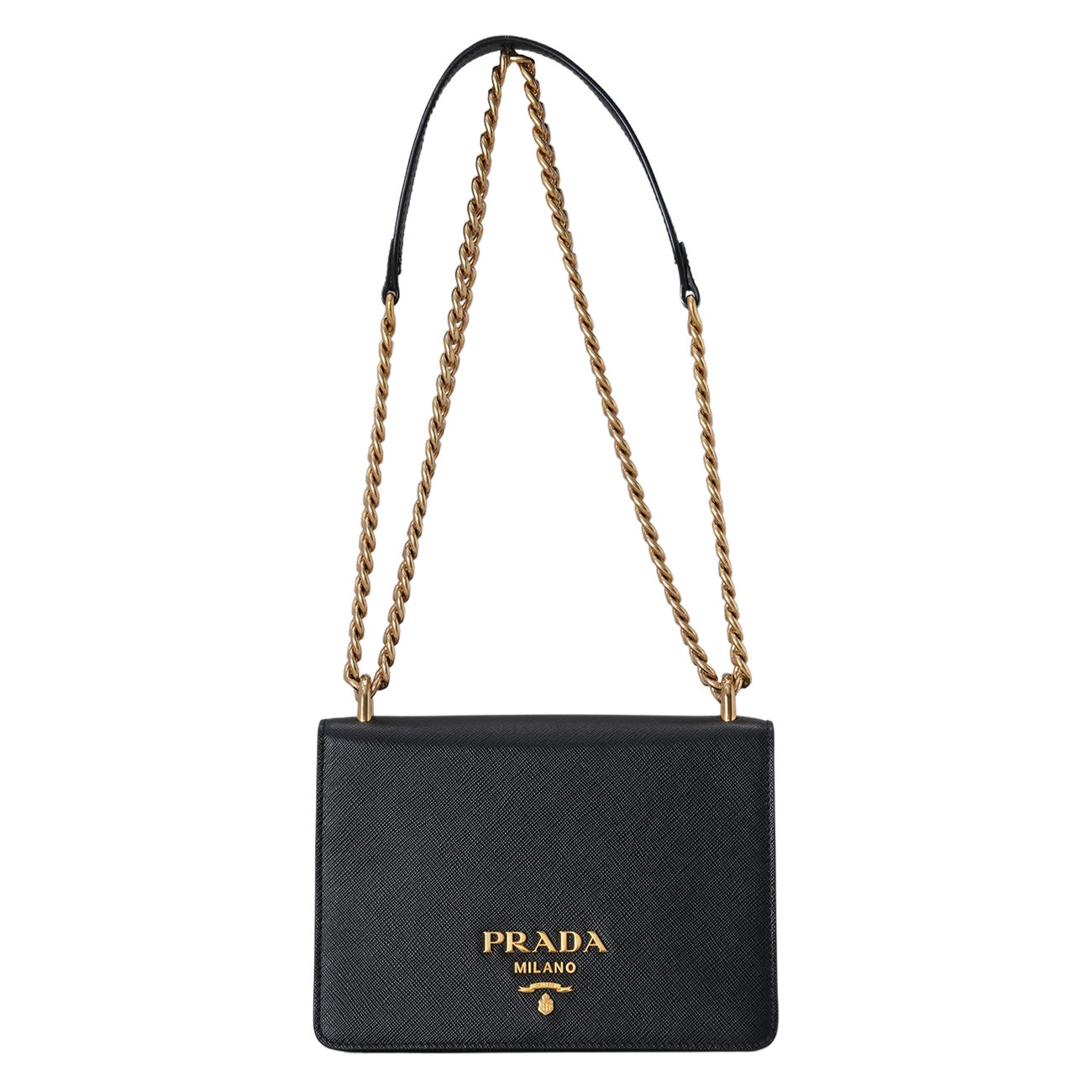 PRADA(USED)프라다 1BD133 사피아노 체인 플랩백