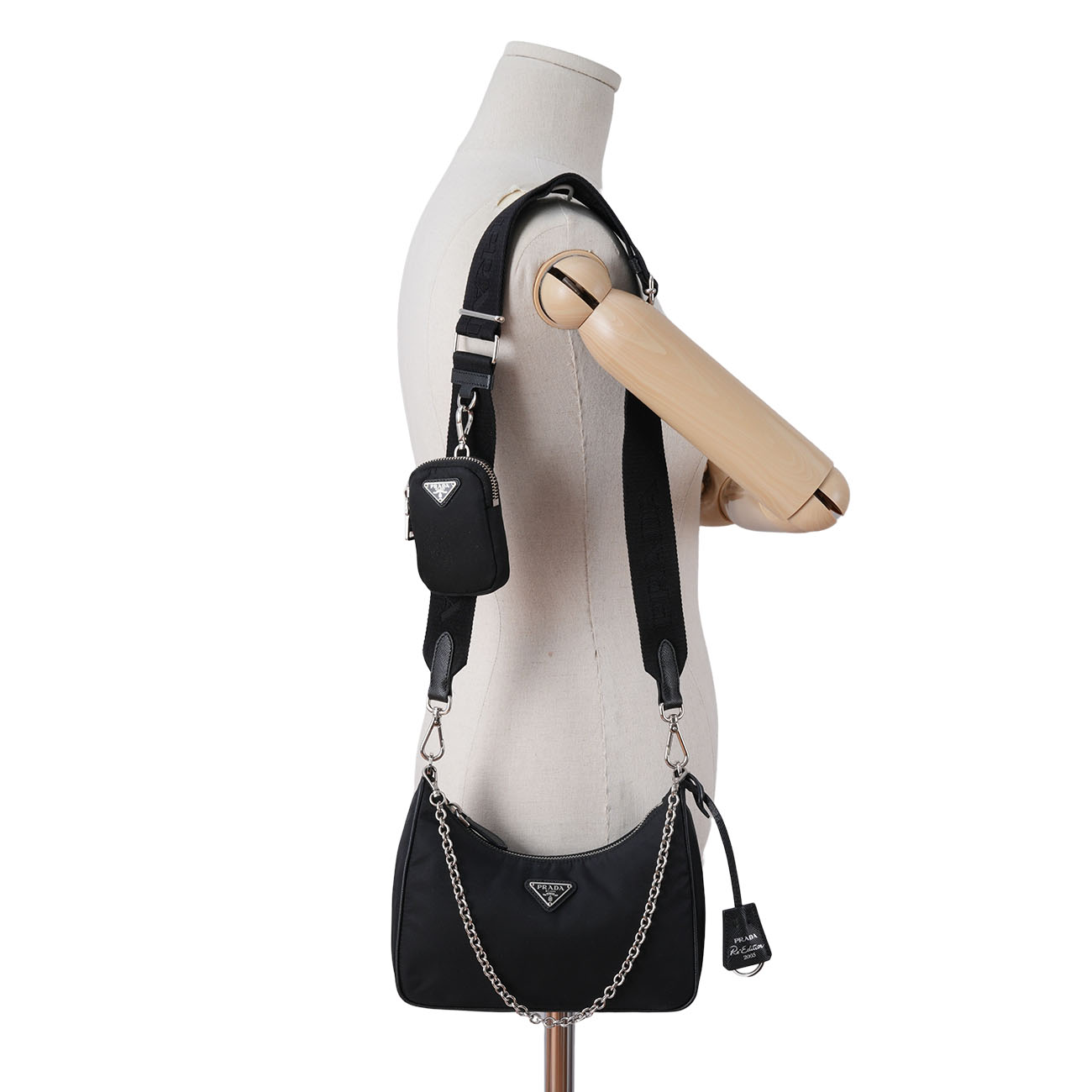 PRADA(USED)프라다 테수토 체인 스트랩 호보백 (1BH204)