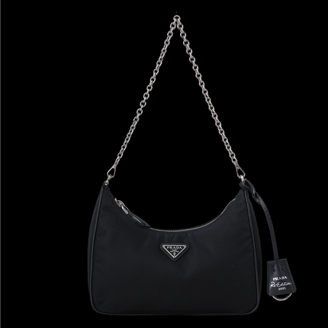 PRADA(USED)프라다 테수토 체인 스트랩 호보백 (1BH204)