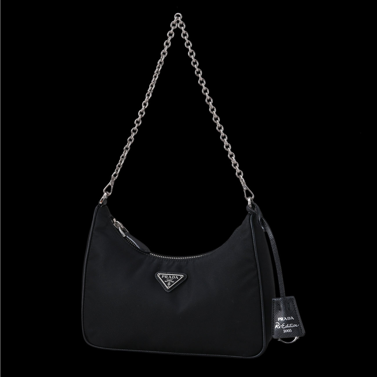 PRADA(USED)프라다 테수토 체인 스트랩 호보백 (1BH204)