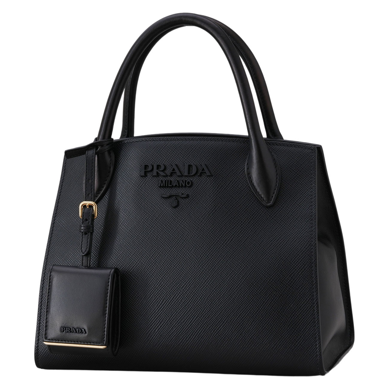 PRADA(USED)프라다 사피아노 모노크롬 스몰 토트백