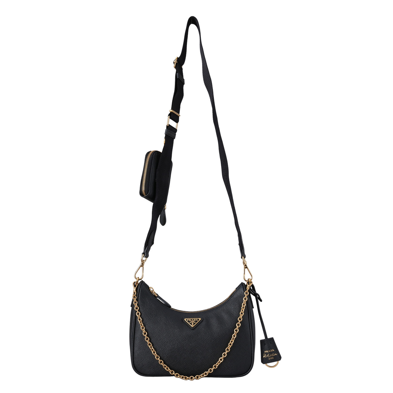 PRADA(USED)프라다 1BH204 사피아노 테수토 호보백