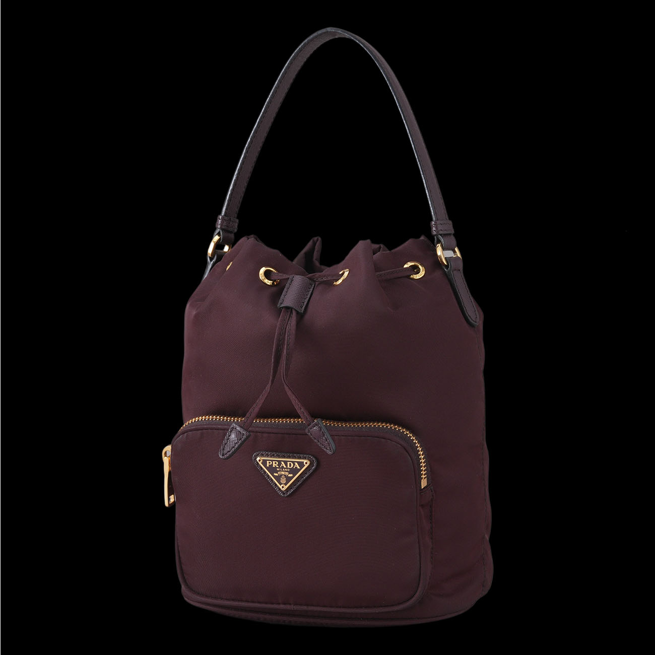 PRADA(USED)프라다 1BH038 포코노 버킷백