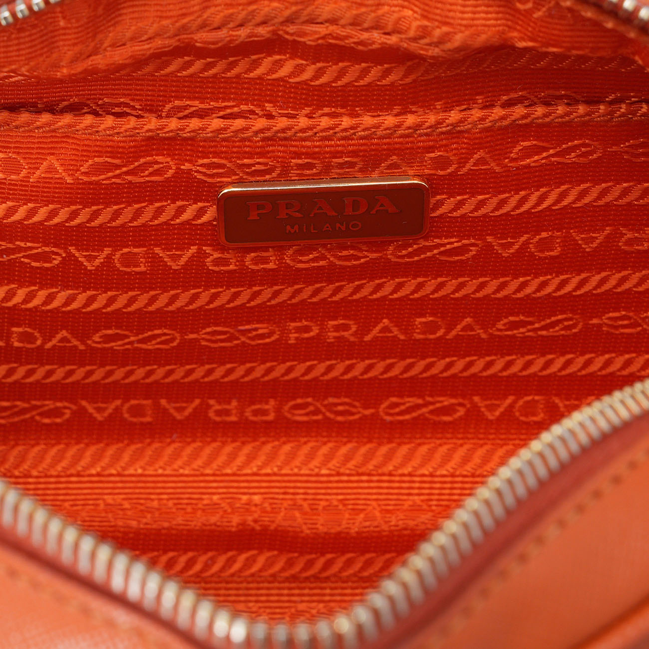 PRADA(USED)프라다 파파야 사피아노 미니 카메라 백 1N1674