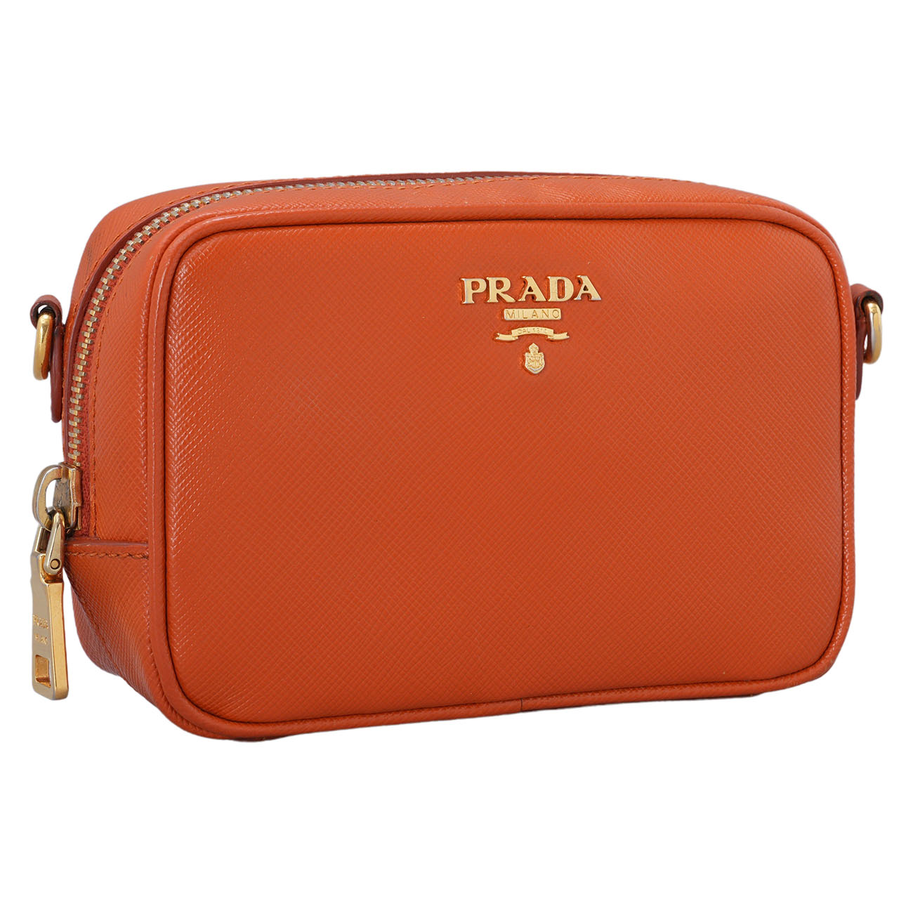 PRADA(USED)프라다 파파야 사피아노 미니 카메라 백 1N1674