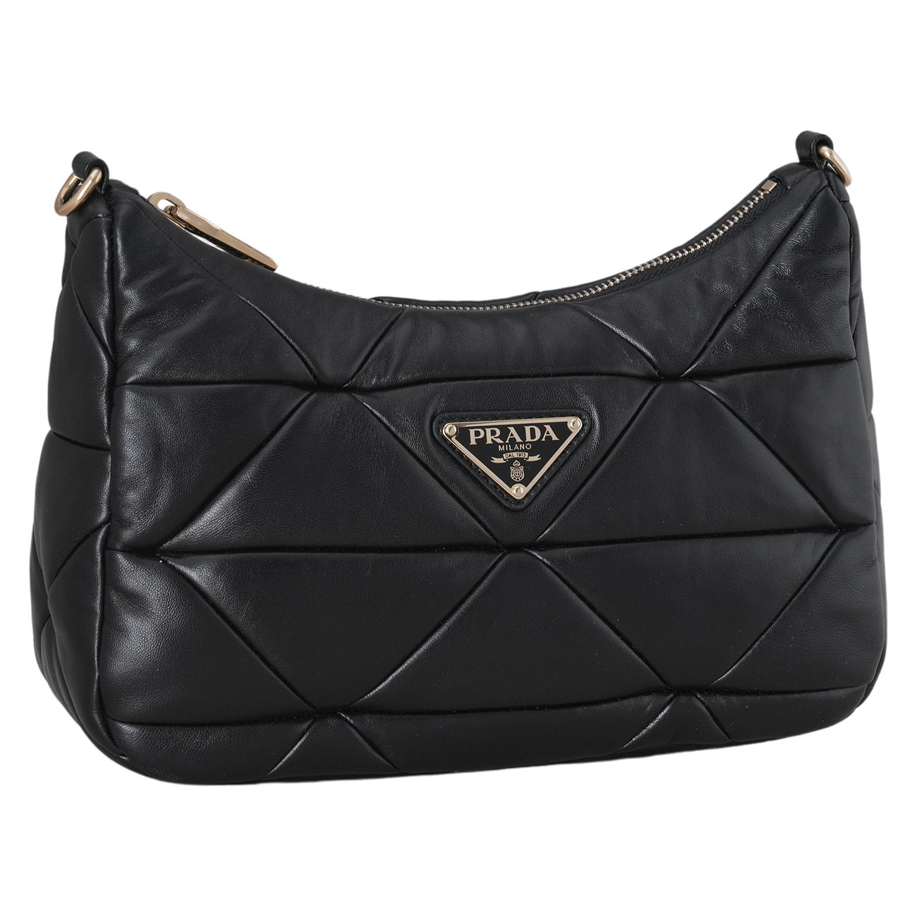 PRADA(USED)프라다 1BC157 나파 패치워크 호보 숄더백