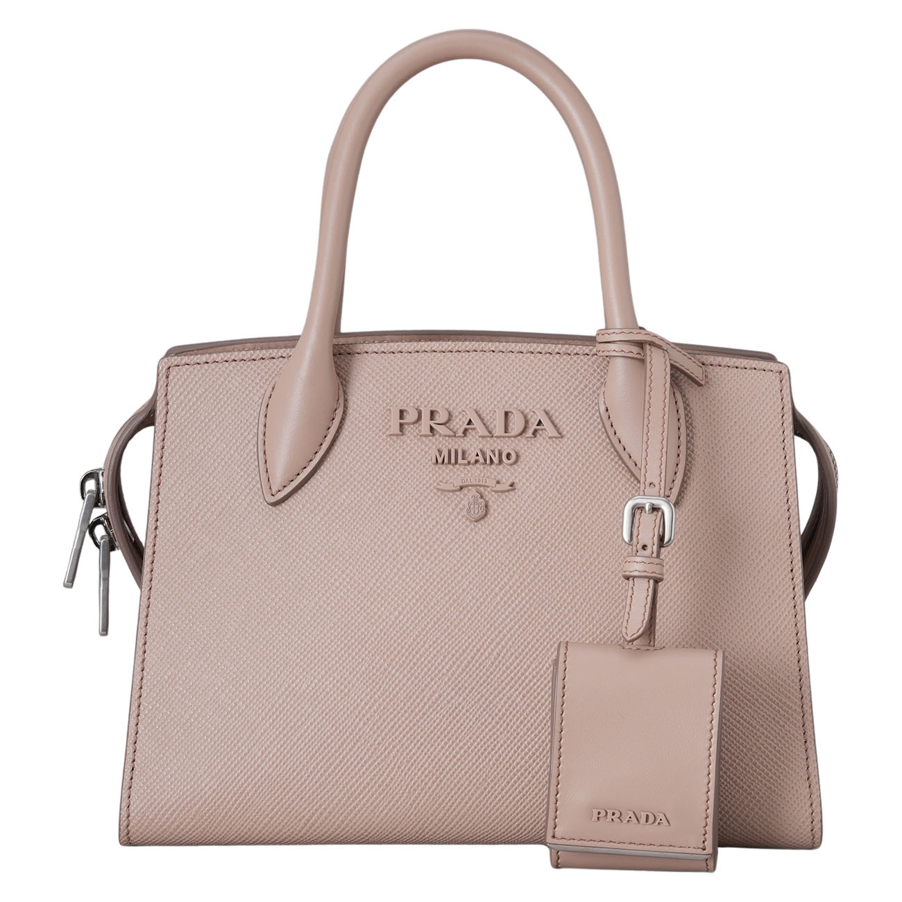 PRADA(USED)프라다 1BA269 사피아노 모노크롬 미니 투웨이백