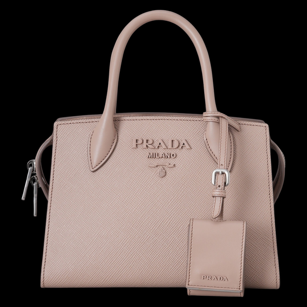 PRADA(USED)프라다 1BA269 사피아노 모노크롬 미니 투웨이백
