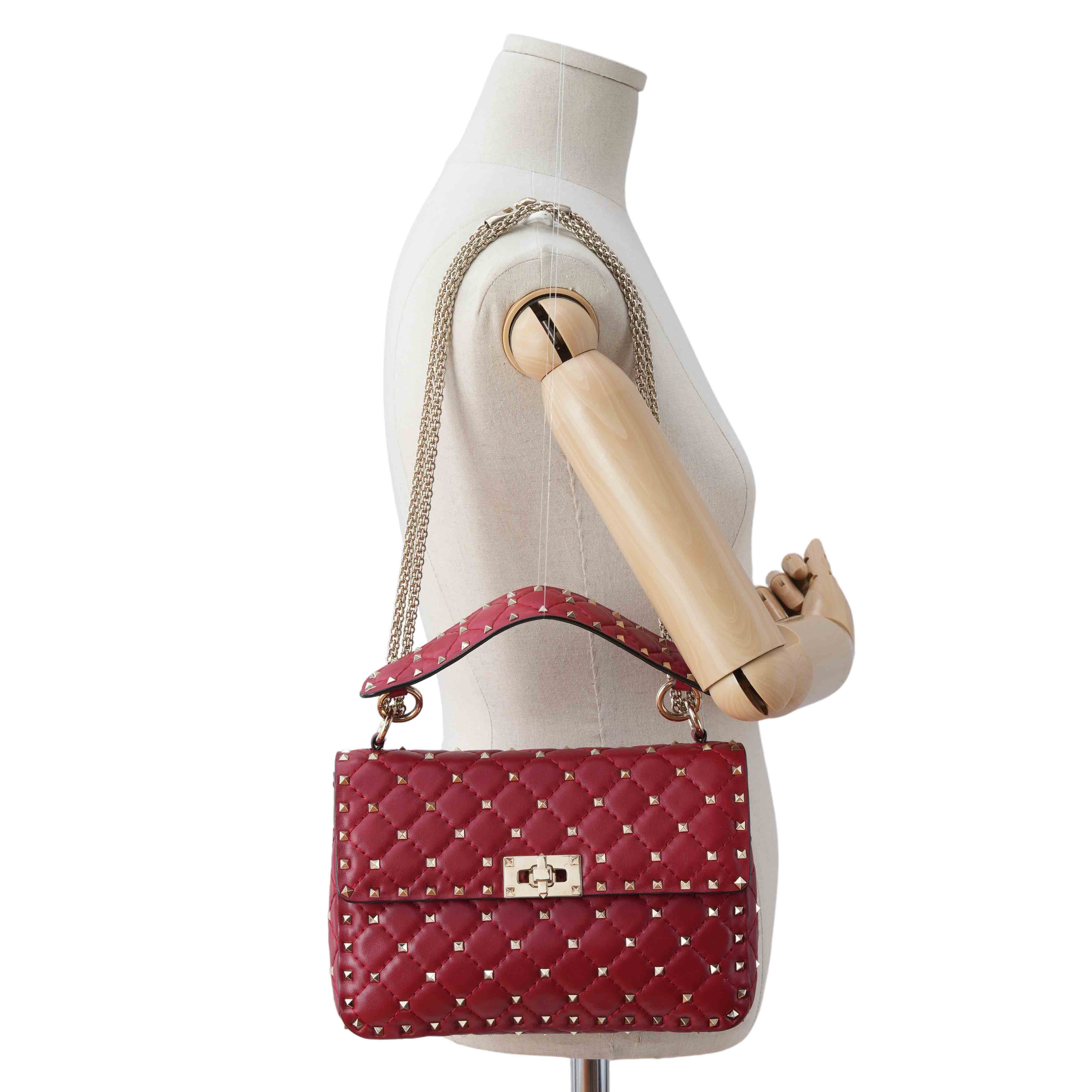 VALENTINO(USED)발렌티노 락스터드 퀼팅 체인백