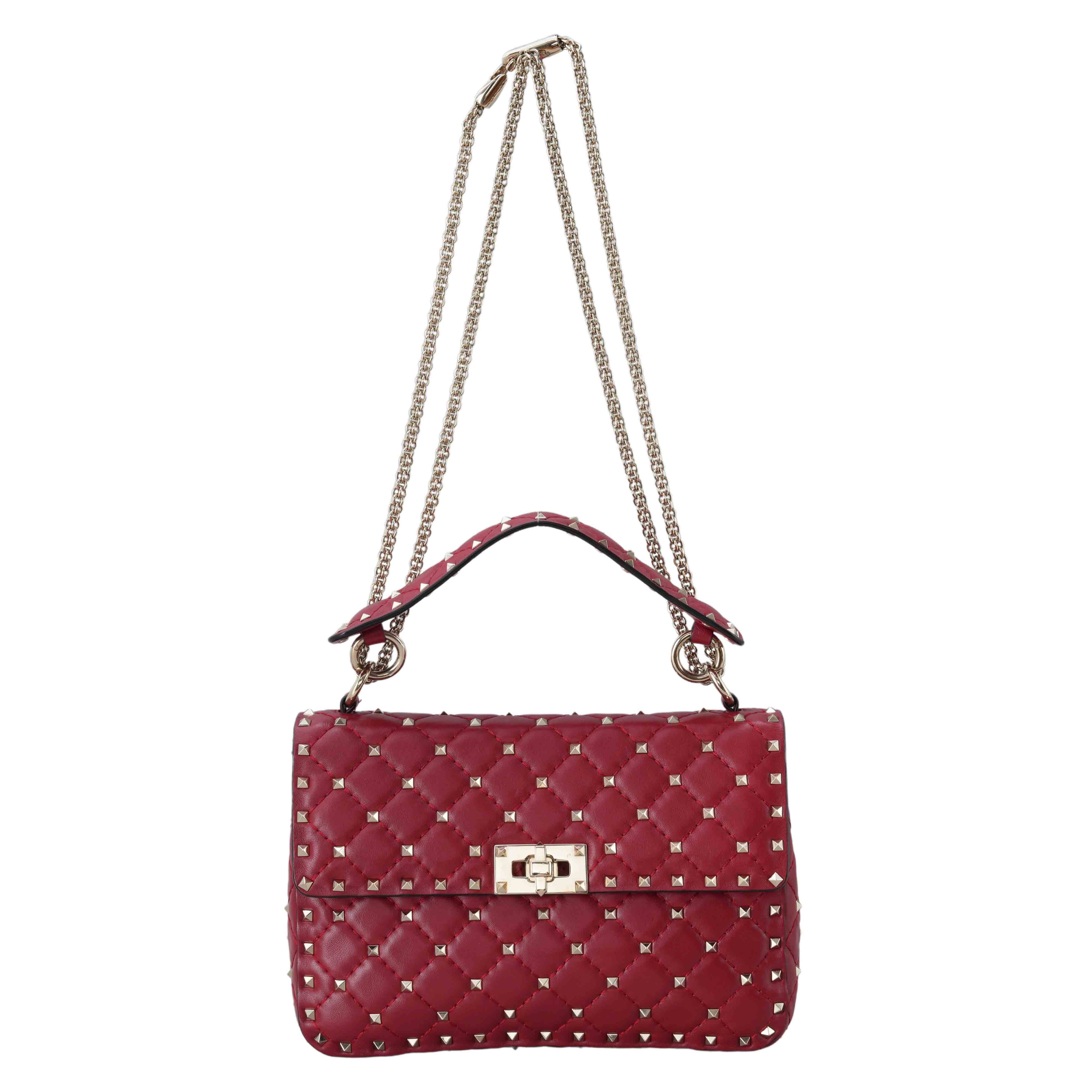 VALENTINO(USED)발렌티노 락스터드 퀼팅 체인백