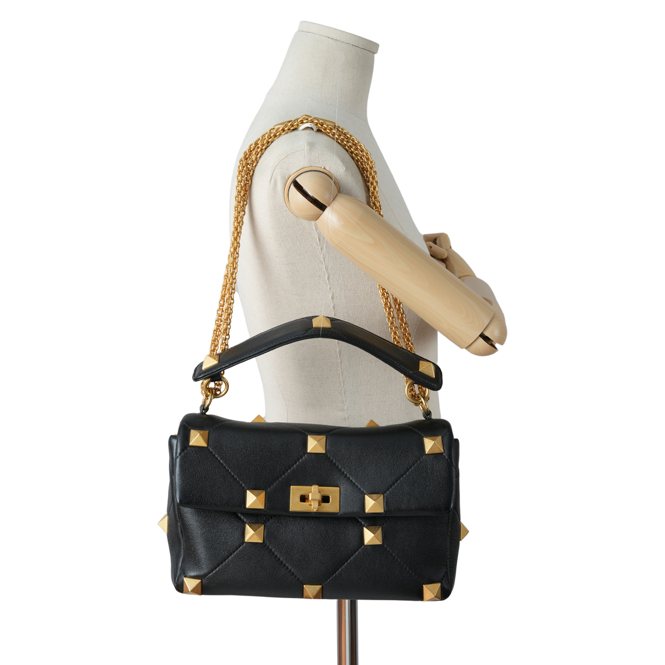 VALENTINO(USED)발렌티노 락스터드 체인 숄더백