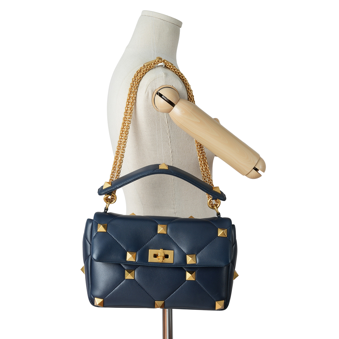 VALENTINO(USED)발렌티노 락스터드 스파이크 체인 숄더백