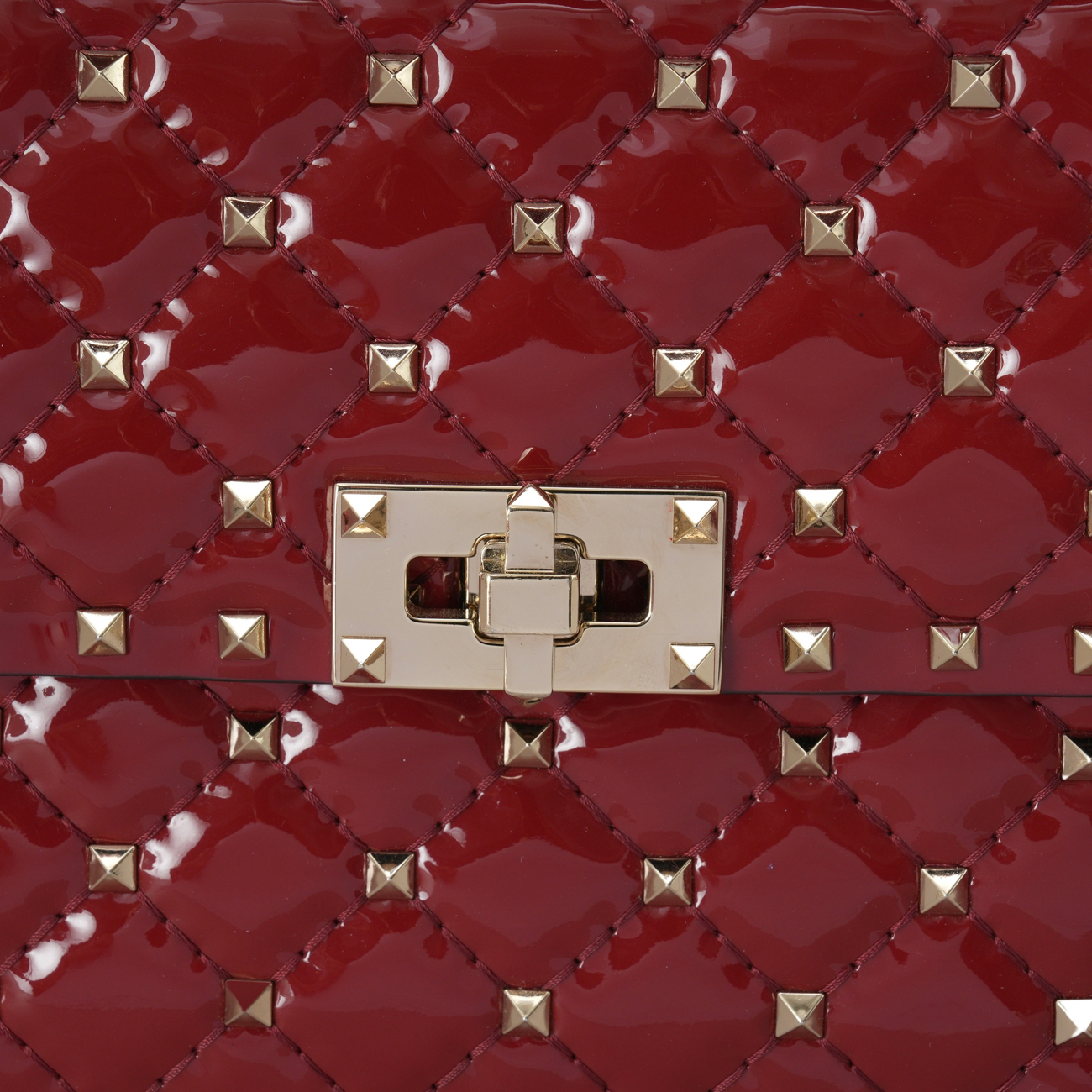 VALENTINO(USED)발렌티노 락스터드 스파이크 체인 숄더백