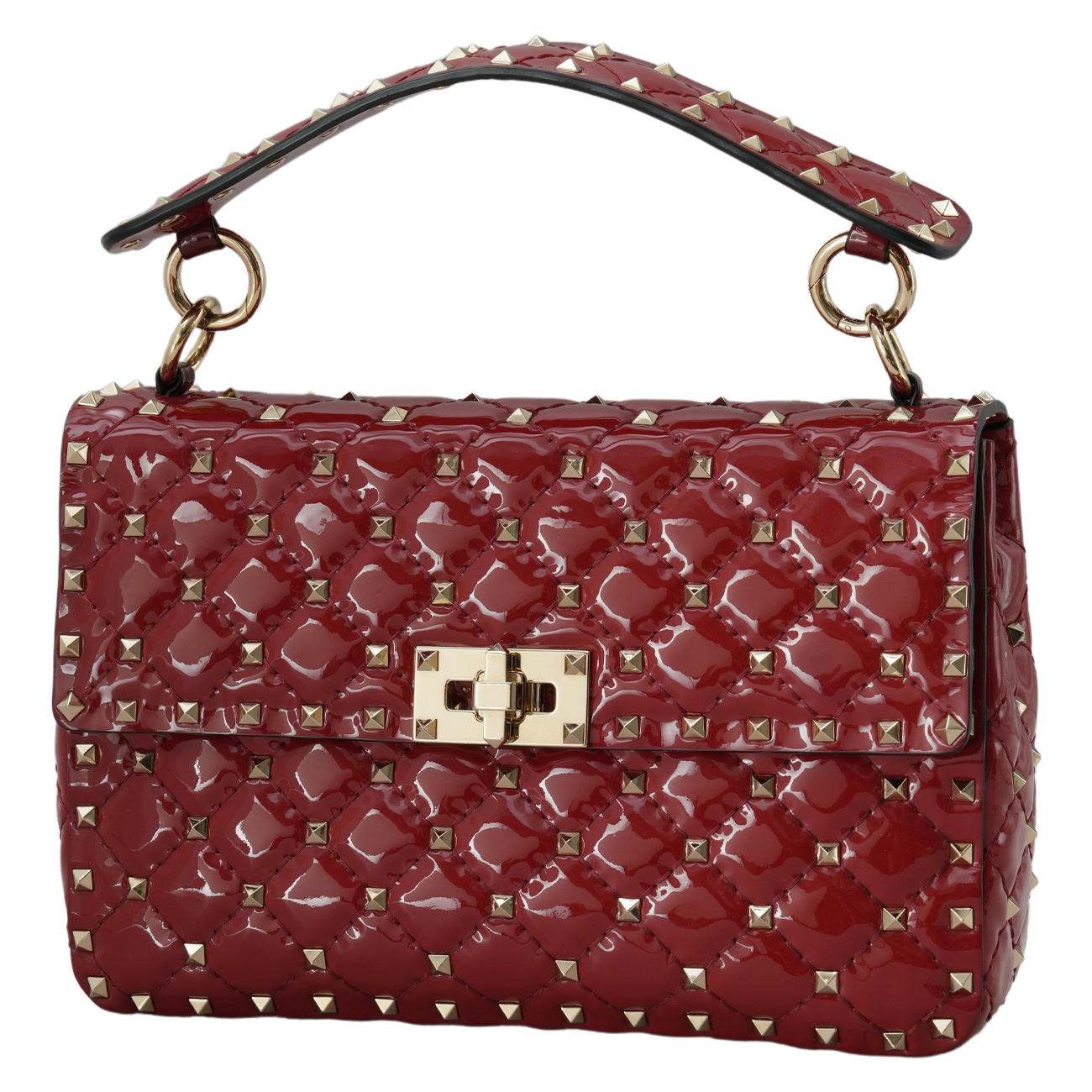 VALENTINO(USED)발렌티노 락스터드 스파이크 체인 숄더백