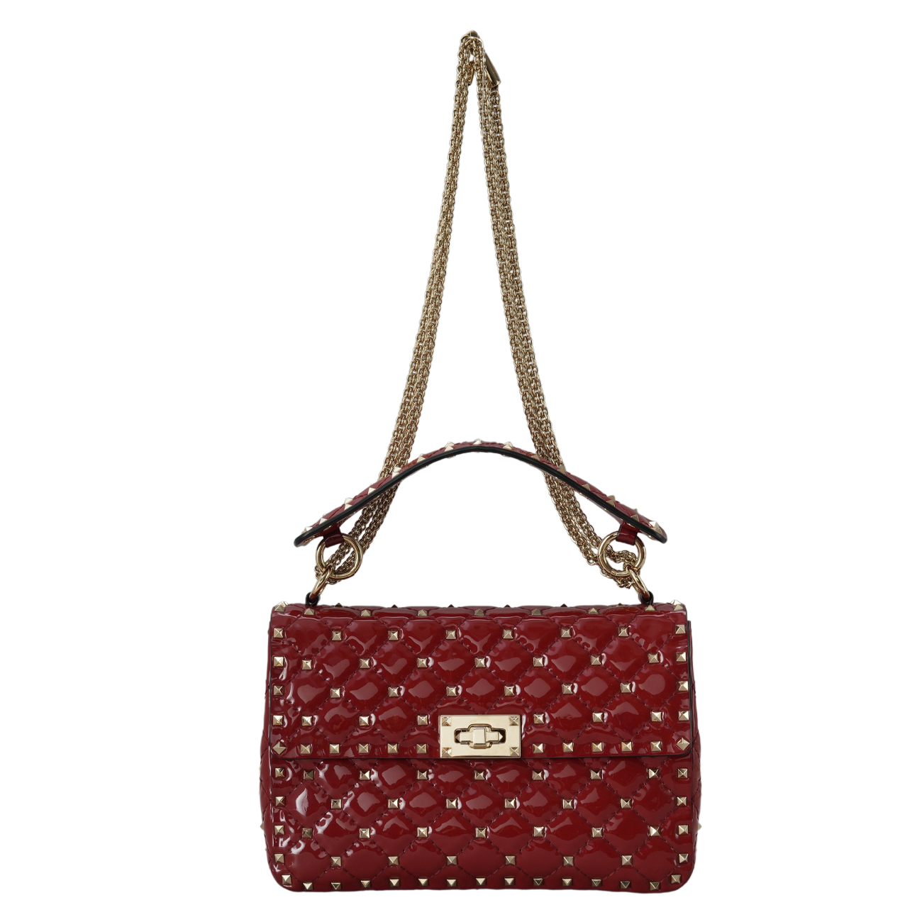 VALENTINO(USED)발렌티노 락스터드 스파이크 체인 숄더백