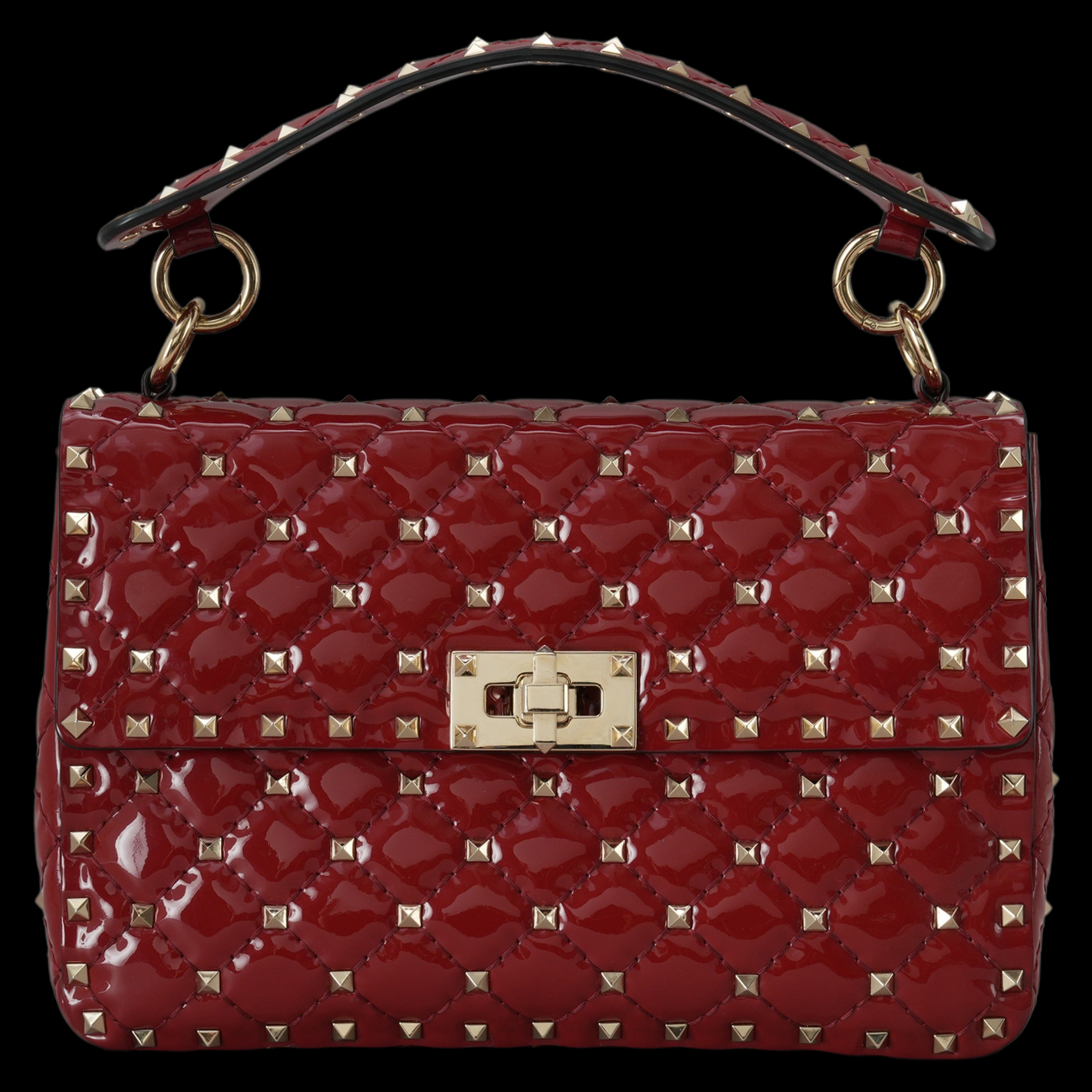 VALENTINO(USED)발렌티노 락스터드 스파이크 체인 숄더백