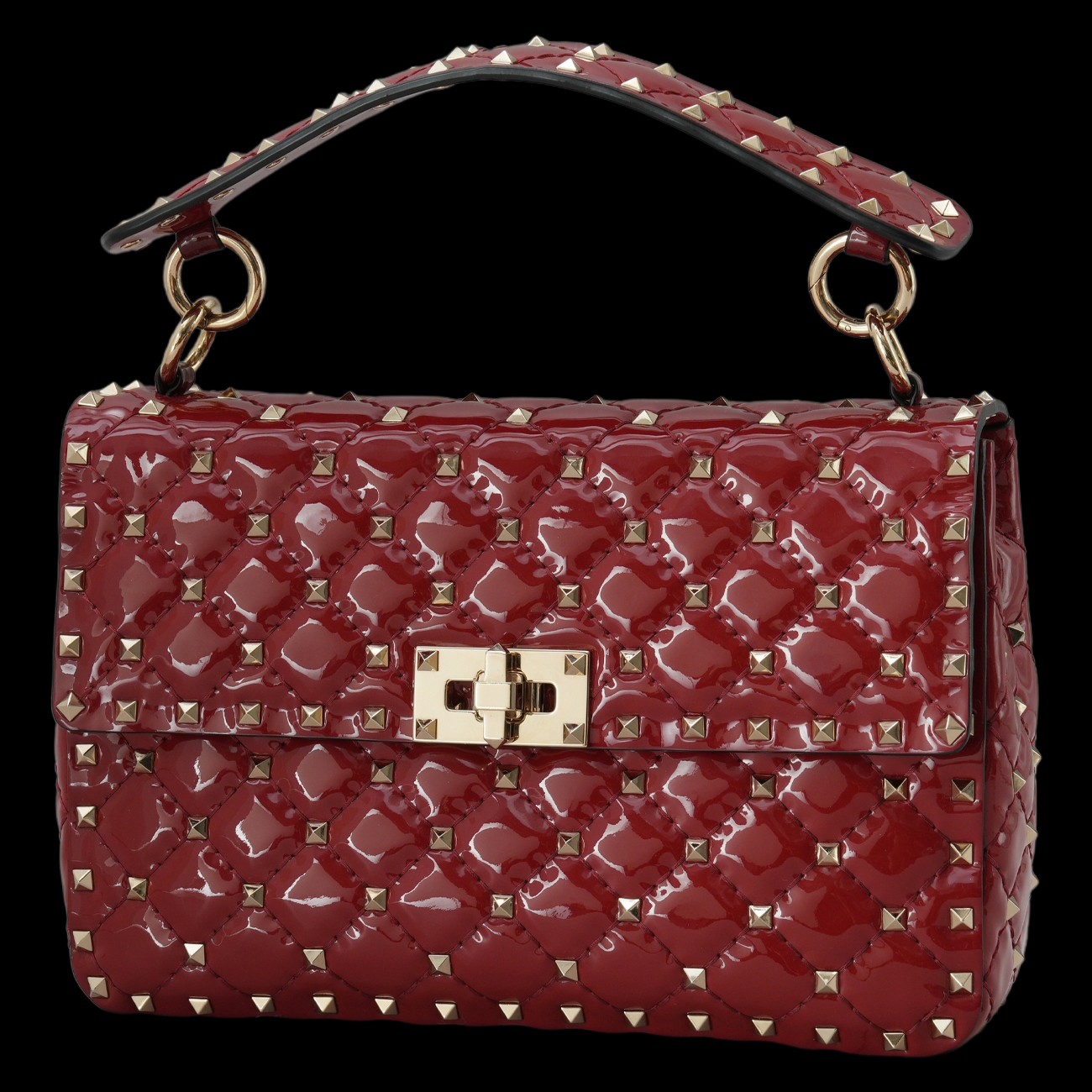 VALENTINO(USED)발렌티노 락스터드 스파이크 체인 숄더백