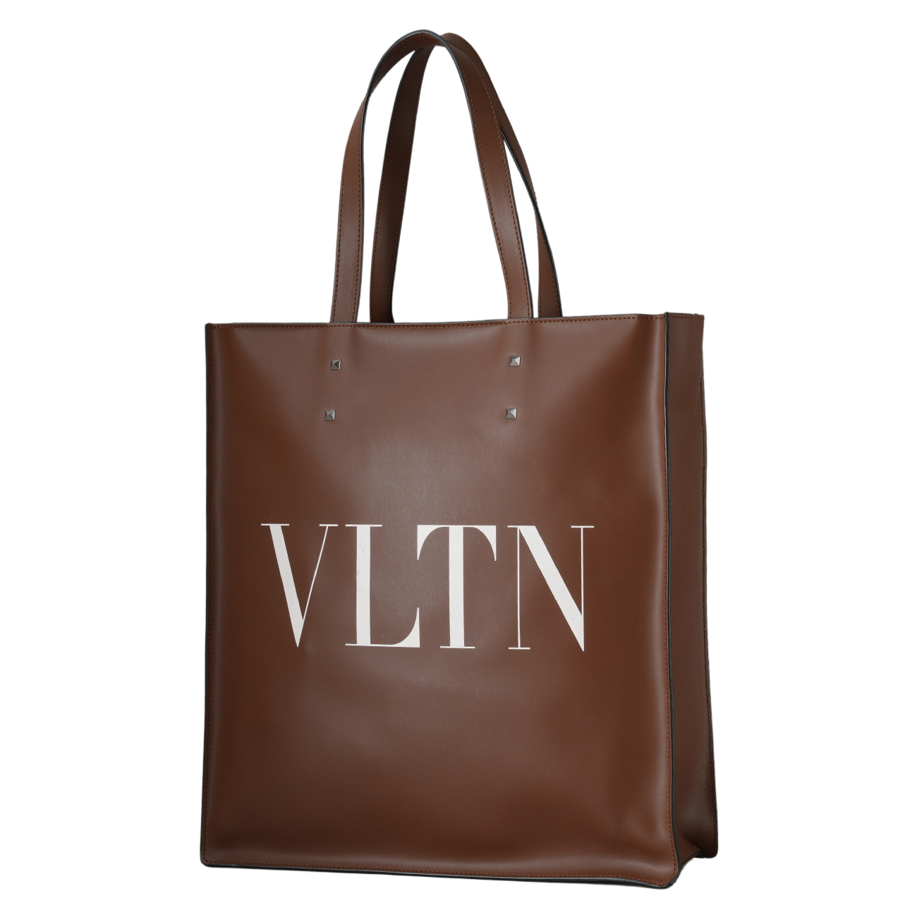 VALENTINO(USED)발렌티노 레더 팔라듐 토트백