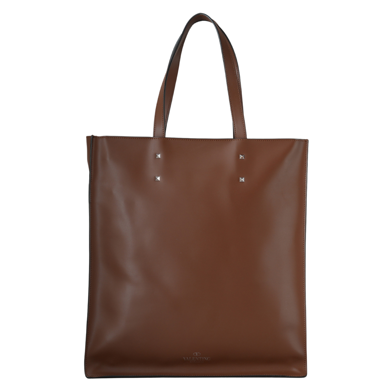 VALENTINO(USED)발렌티노 레더 팔라듐 토트백