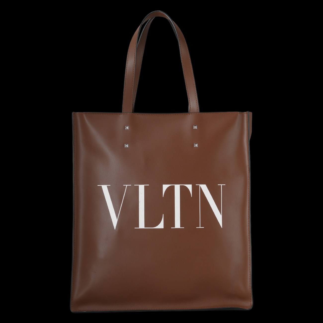 VALENTINO(USED)발렌티노 레더 팔라듐 토트백