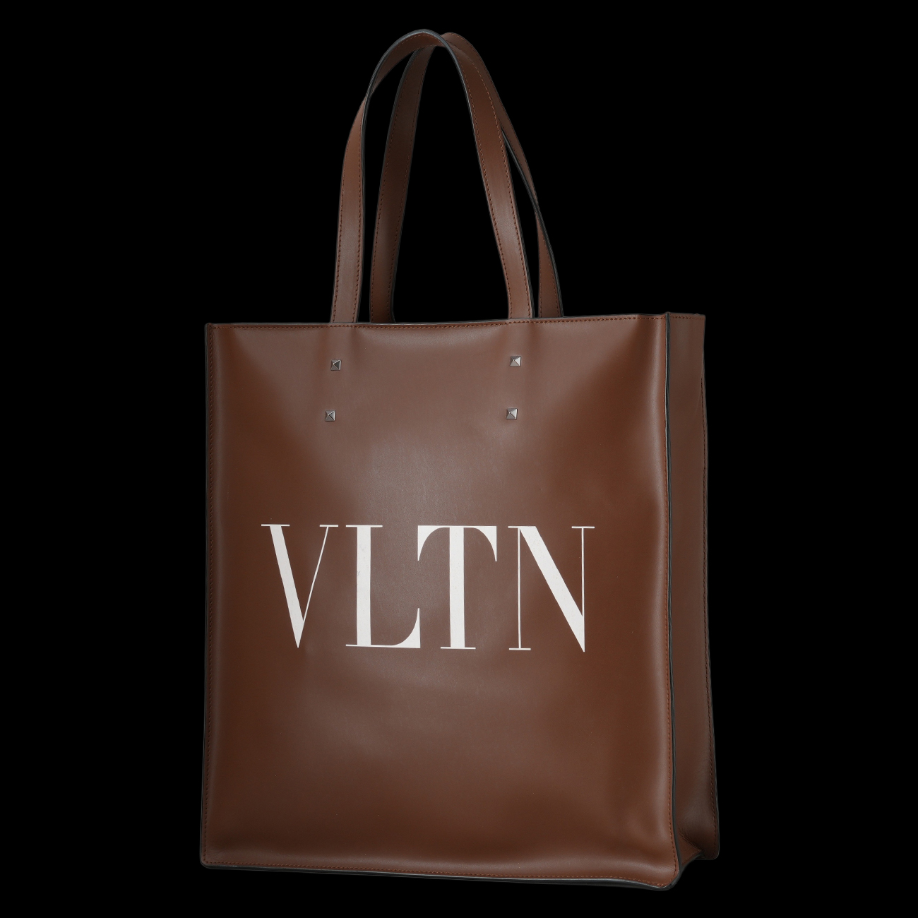 VALENTINO(USED)발렌티노 레더 팔라듐 토트백