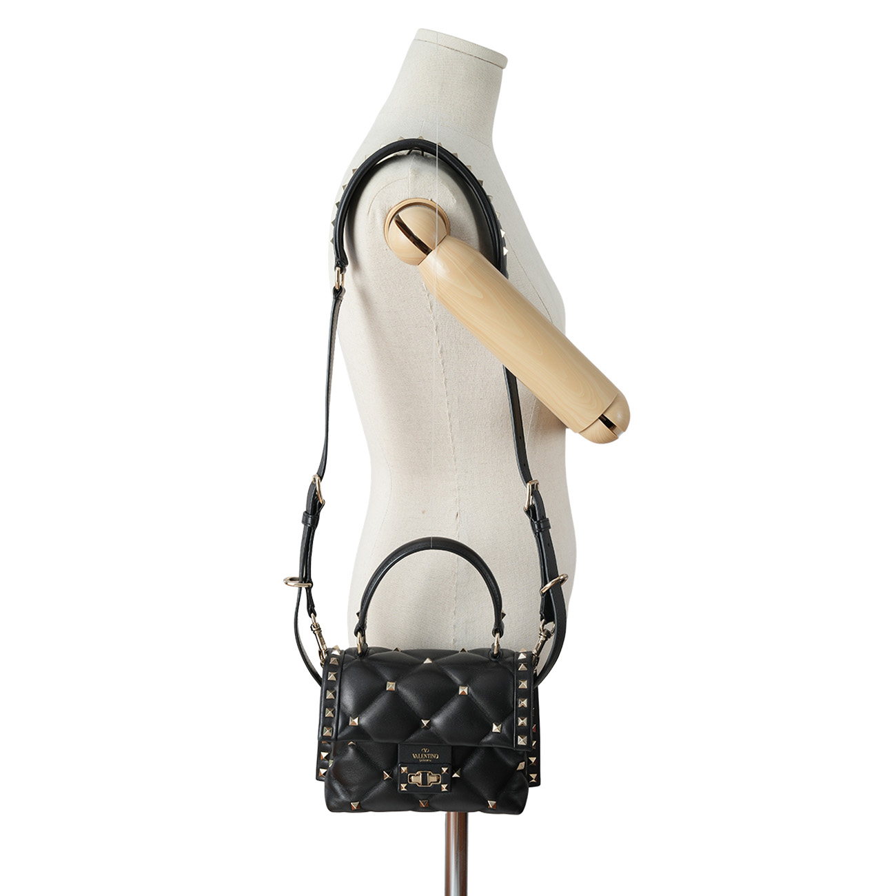 VALENTINO(USED)발렌티노 락스터드 탑핸들백